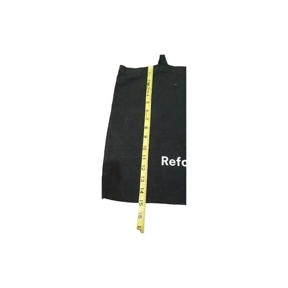 Reformation Canvas Tote Bag Black and White Shopping Bag 18''x15''